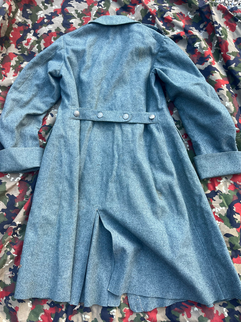 Interwar/WW2 Swiss army great coat trench coat soldier uniform ord.26