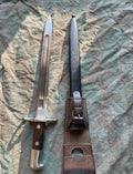 WW1/Interwar Swiss army bayonet blade knife with case infantry model 1899 uniform soldier