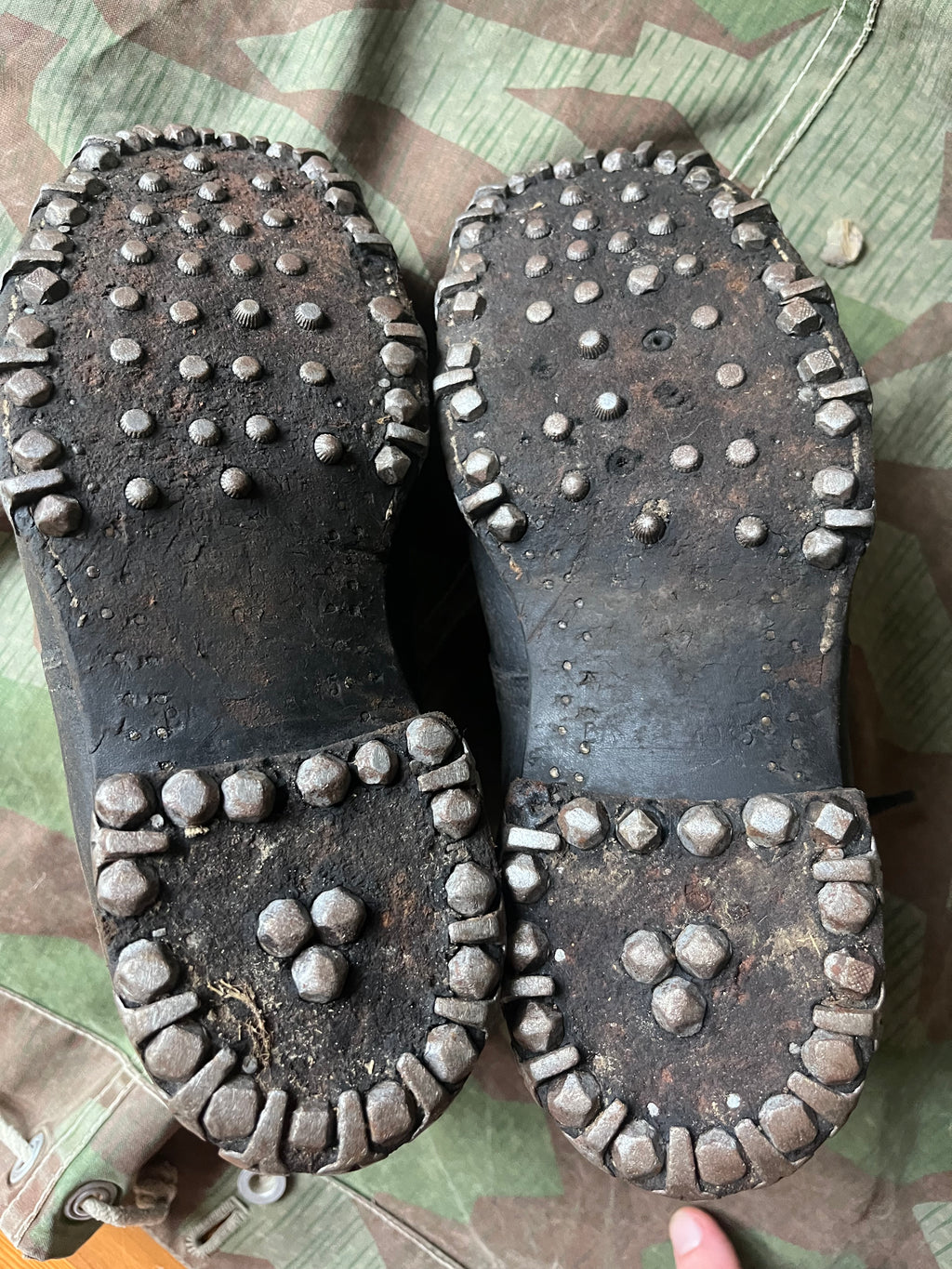 WW1/interwar/WW2 swiss army leather shoes nails boots eu size 40/41