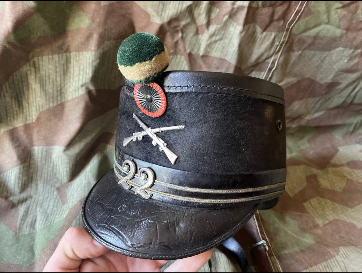 WW1 Swiss army infantry rifleman officer shako tschako schako hat cap ord.1898 uniform
