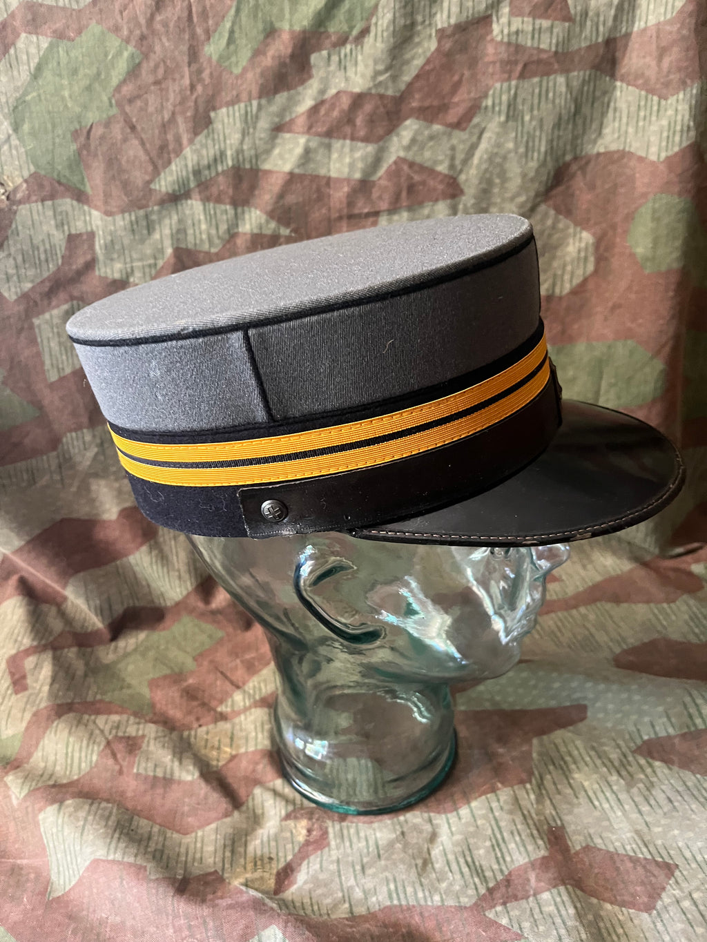 Cold War Swiss army lieutenant colonel officer visor cap hat kepi uniform ord.1949