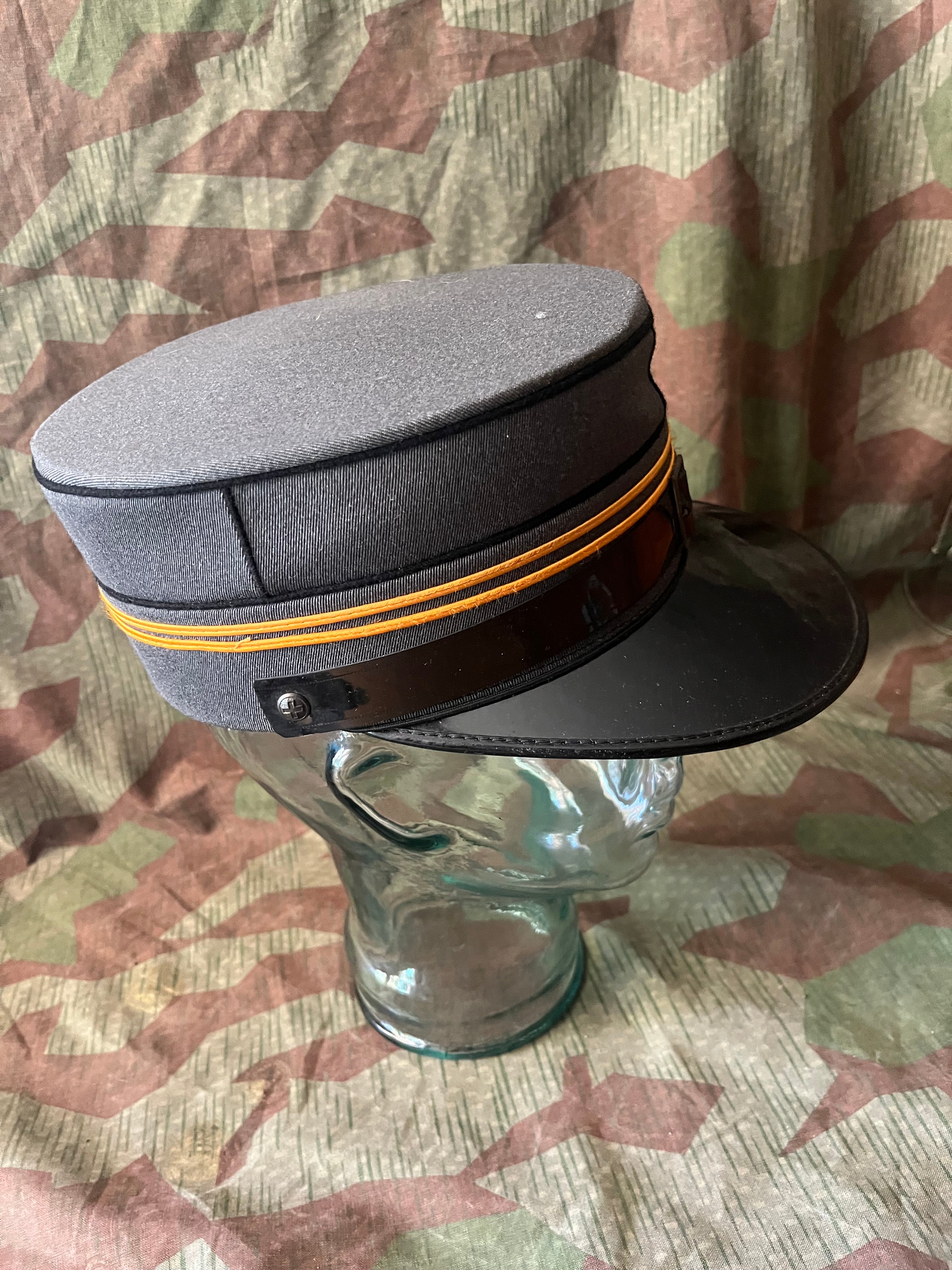 Cold War Swiss army first major lieutenant officer visor cap hat kepi uniform ord.1949
