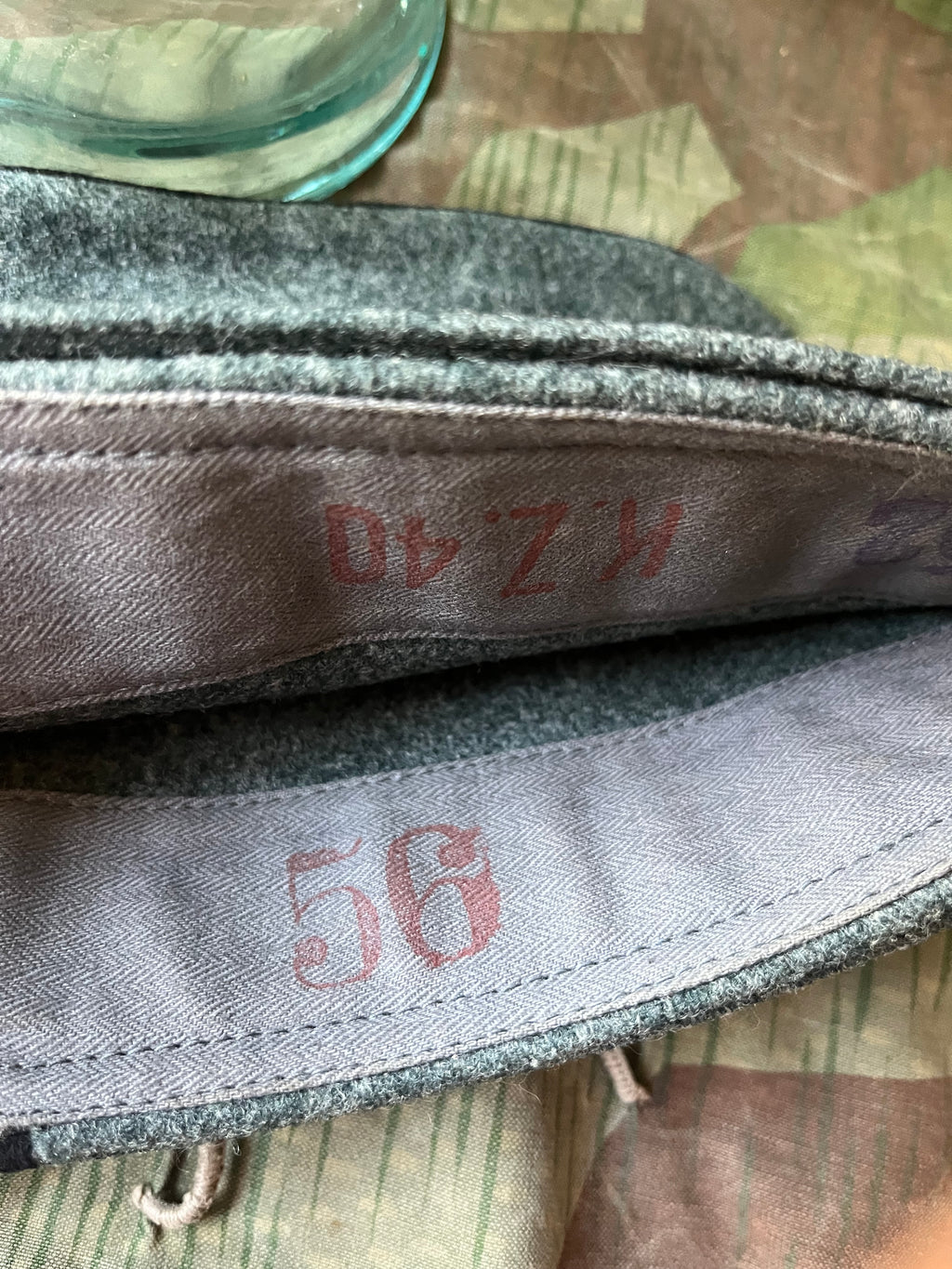Interwar/WW2 Swiss army side cap hat uniform solider ord.26 early war size 56