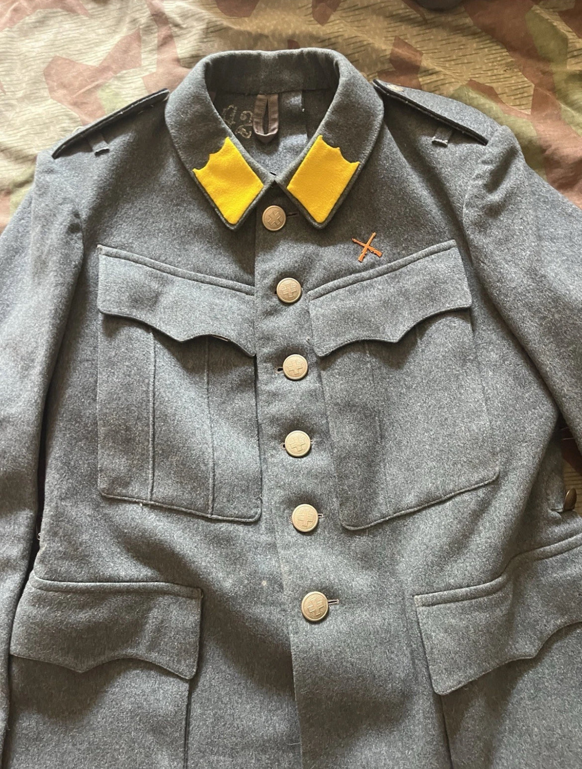WW2 Swiss army bicycle troops rider cyclist jacket uniform soldier ord. 40 mid to late war