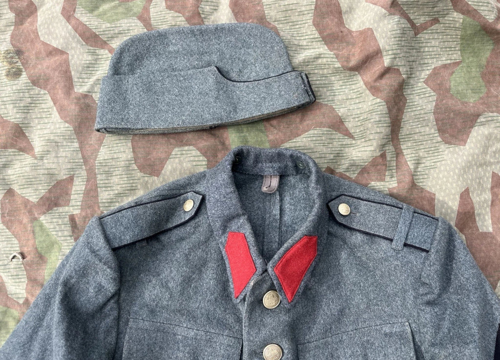 WW2 Swiss army complete uniform artillery soldier jacket pants hat cap ord.40 mid to late war
