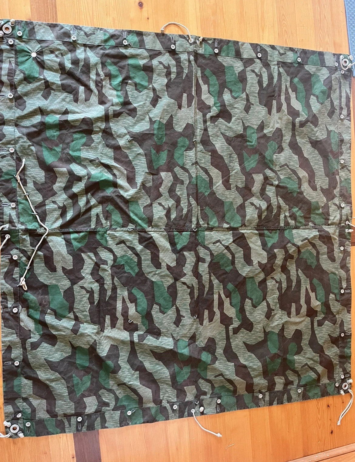 WW2 Swiss army tent half canvas field cover camo model 1906/33
