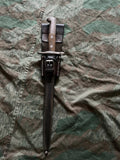 Interwar/WW2 Swiss army bayonet blade knife with case infantry model 1918 uniform soldier