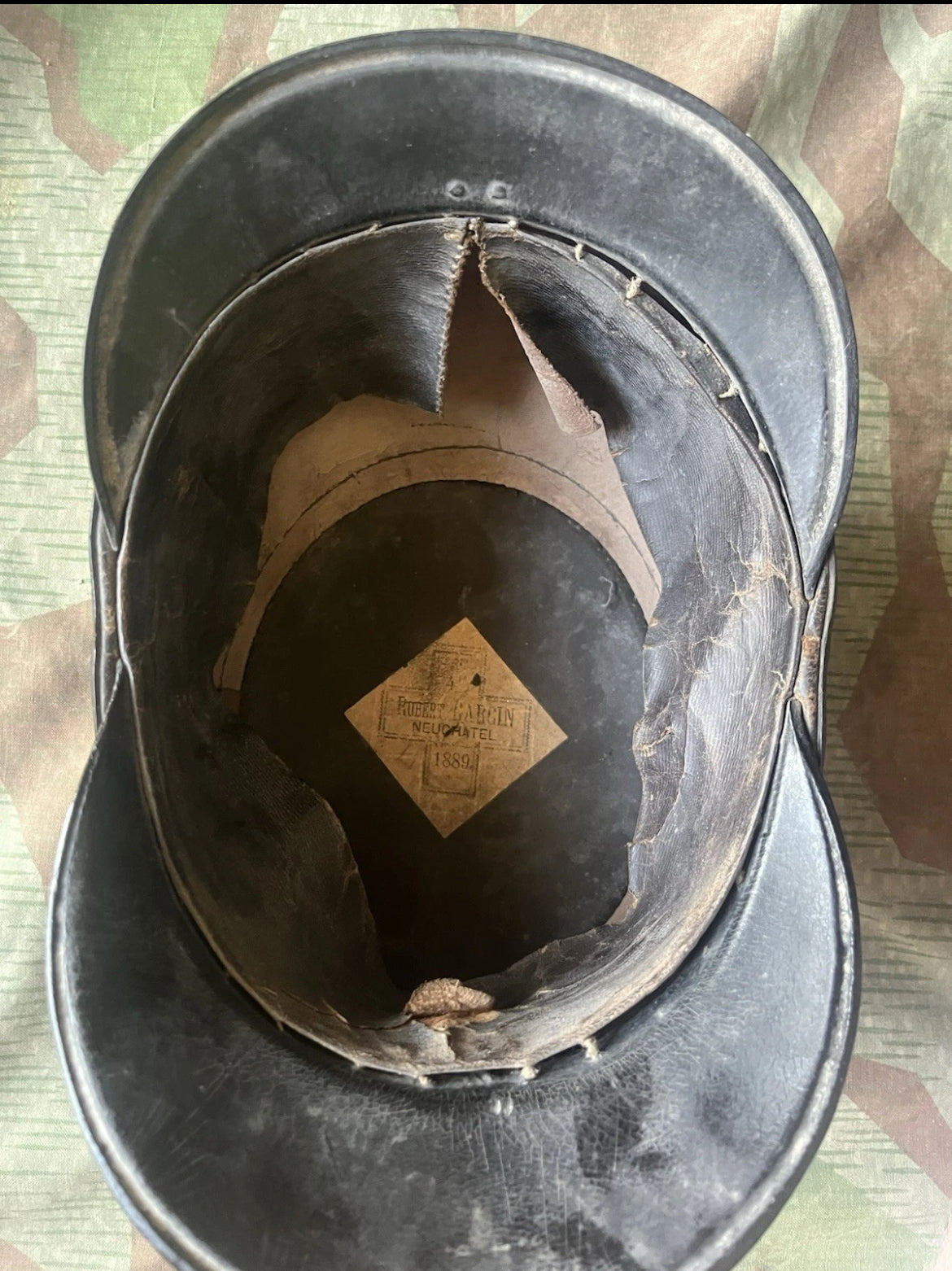 19th century/ww1 Swiss army tschako shako schako cap hat infantry rifleman soldier uniform