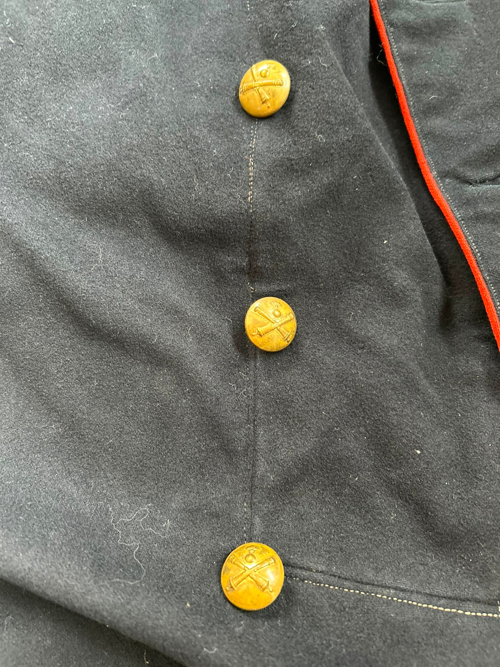 19th century ord.1875 Swiss army artillery jacket uniform soldier wool