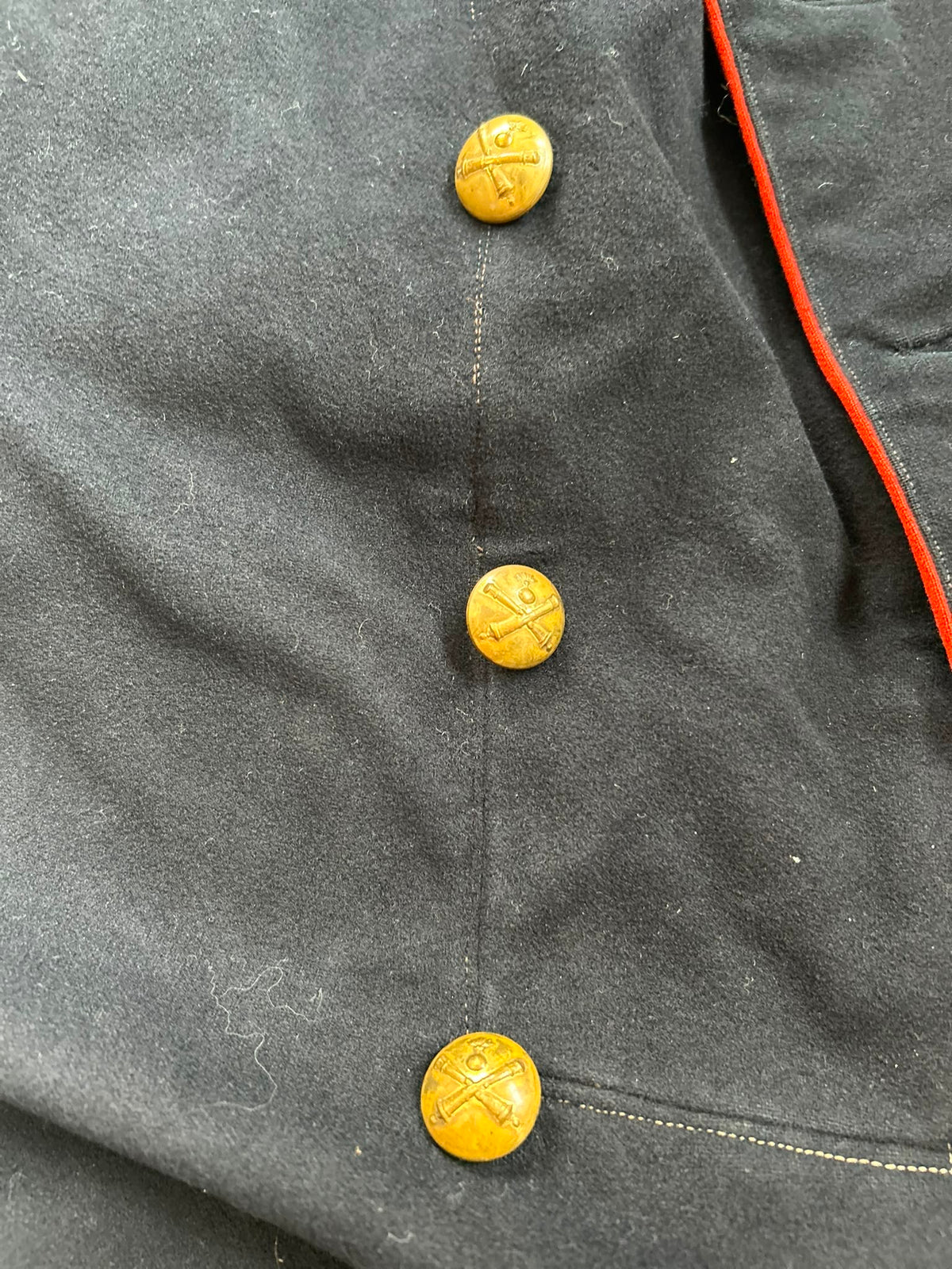 19th century ord.1875 Swiss army artillery jacket uniform soldier wool
