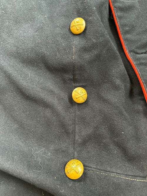 19th century ord.1875 Swiss army artillery jacket uniform soldier wool