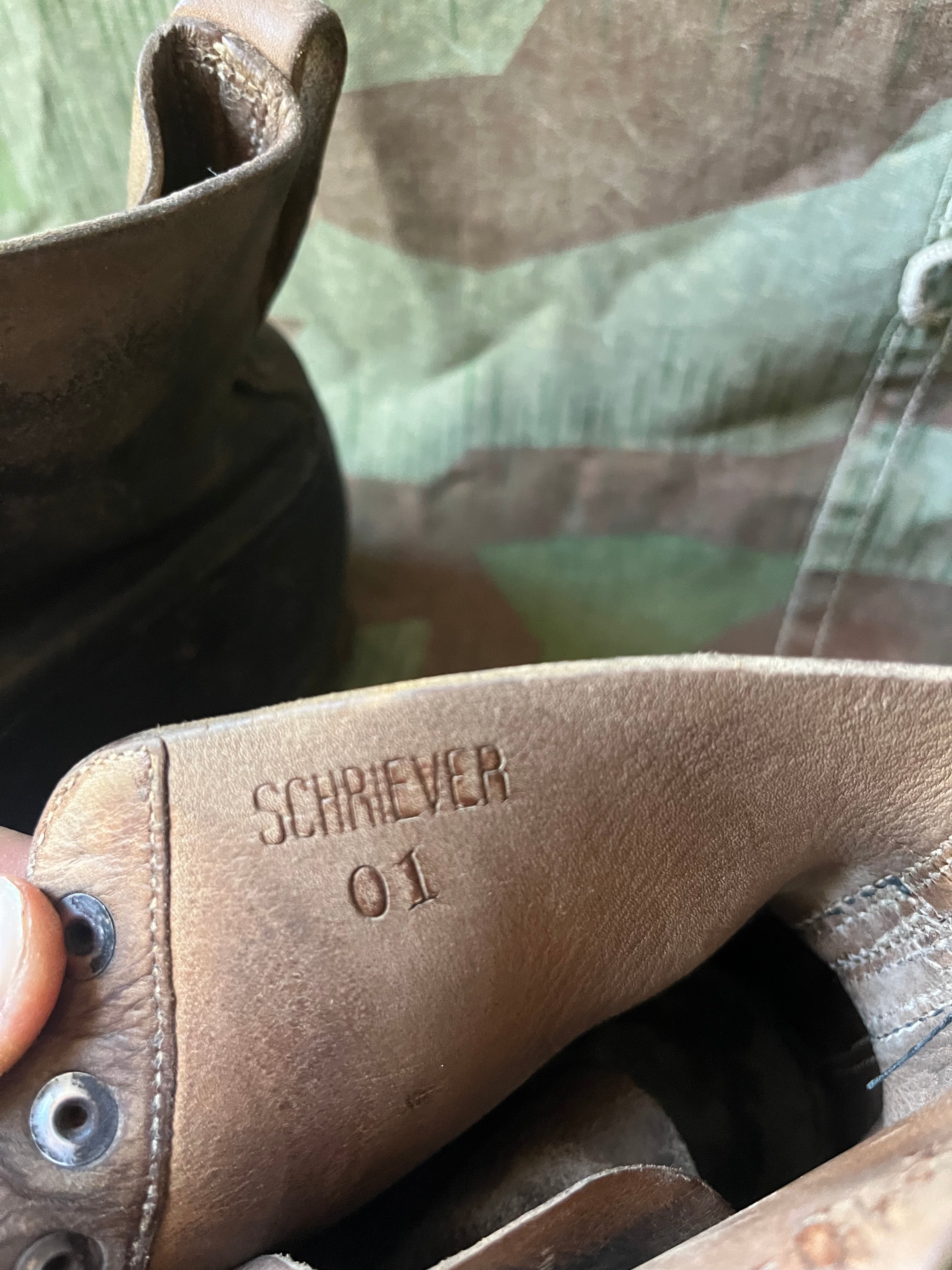 WW1/interwar/WW2 swiss army leather shoes nails boots eu size 40/41