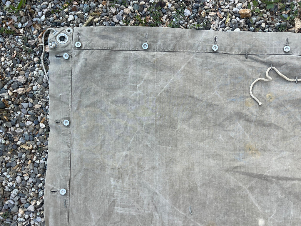 WW1/interwar/WW2 Swiss army canvas tent half field cover model 1906