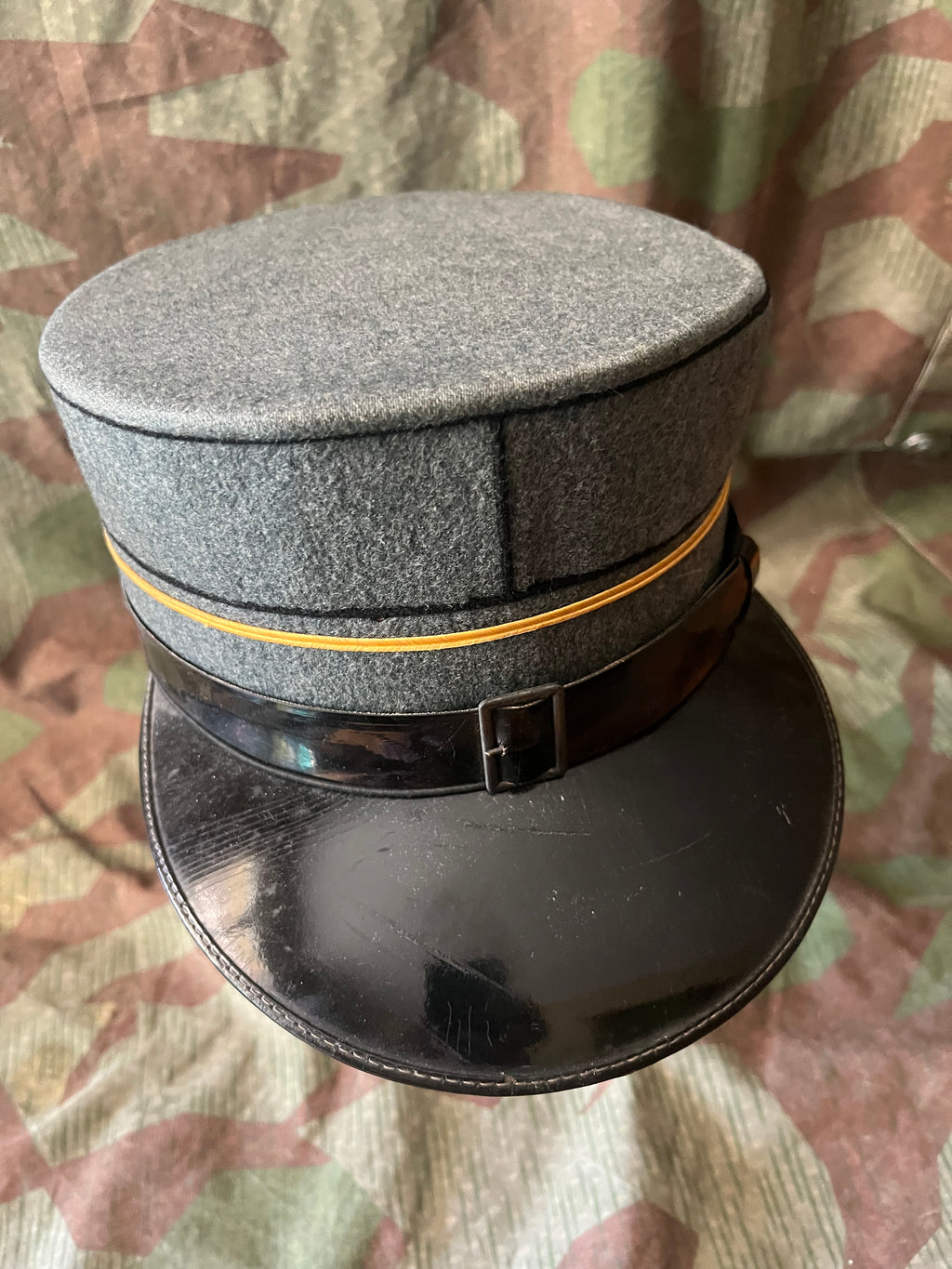 Cold War Swiss army lieutenant officer visor cap hat kepi uniform ord.1949