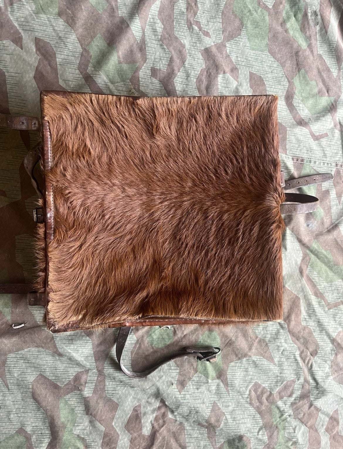 WW1/interwar/WW2 Swiss army backpack artillery model square haversack uniform soldier