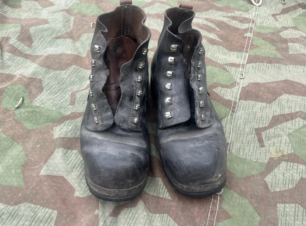 Cold War Swiss army shoes boots leather uniform soldier
