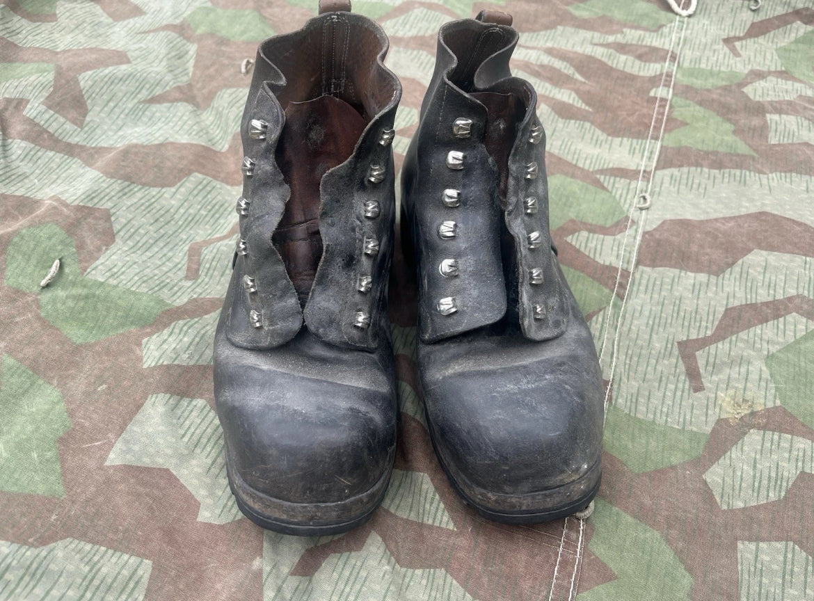 Cold War Swiss army shoes boots leather uniform soldier