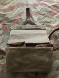 WW2 Swiss army LMG 25 ammo bag machine gun satchel backpack leather uniform soldier