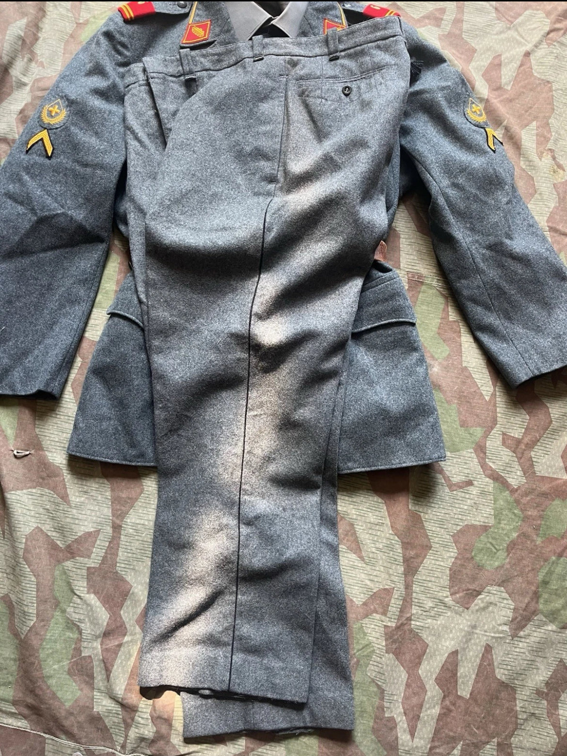 Cold War Swiss army complete uniform officer first lieutenant artillery tank