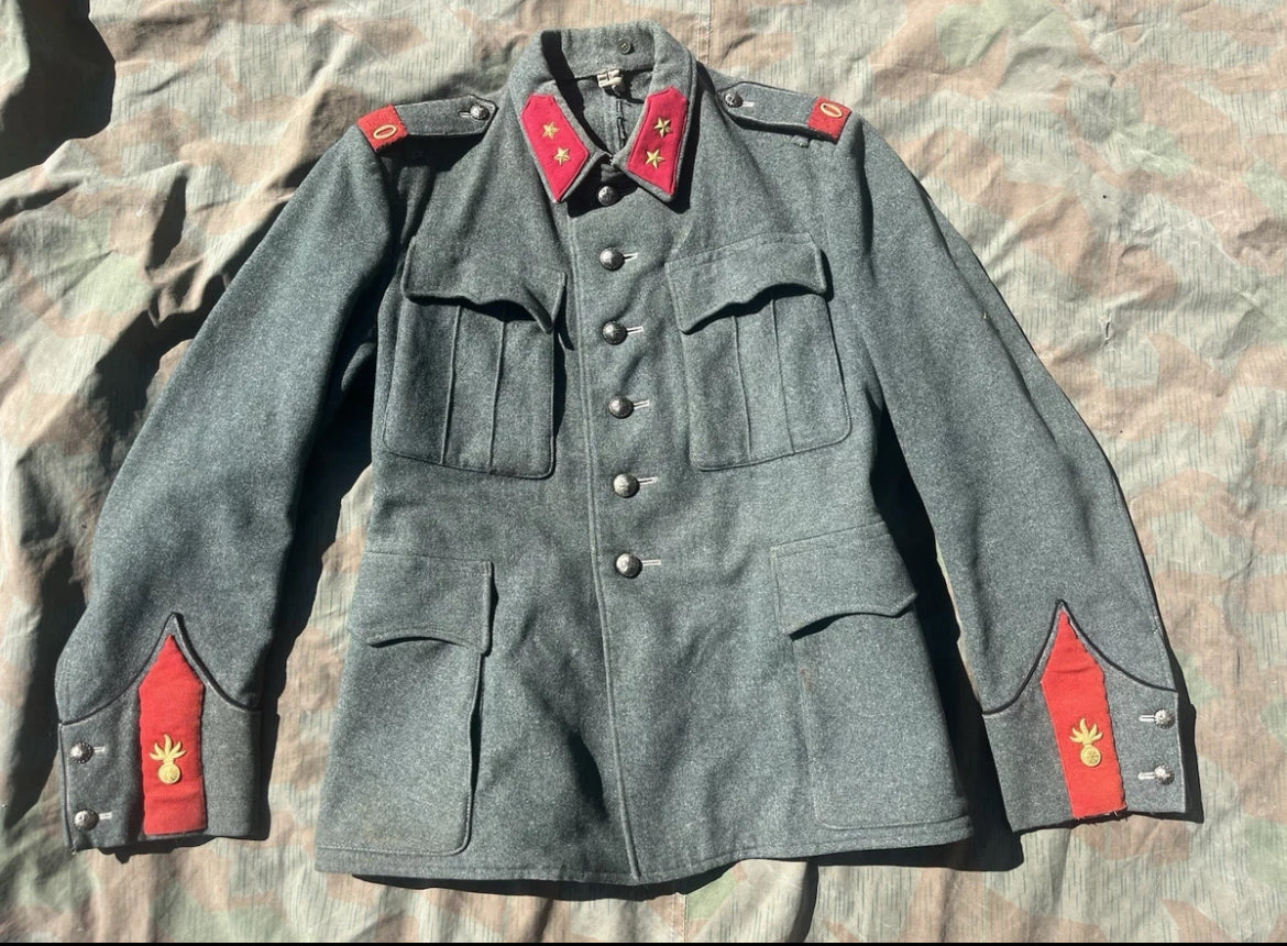 WW2 Swiss army artillery first lieutenant officer jacket uniform ord.40 mid to late war