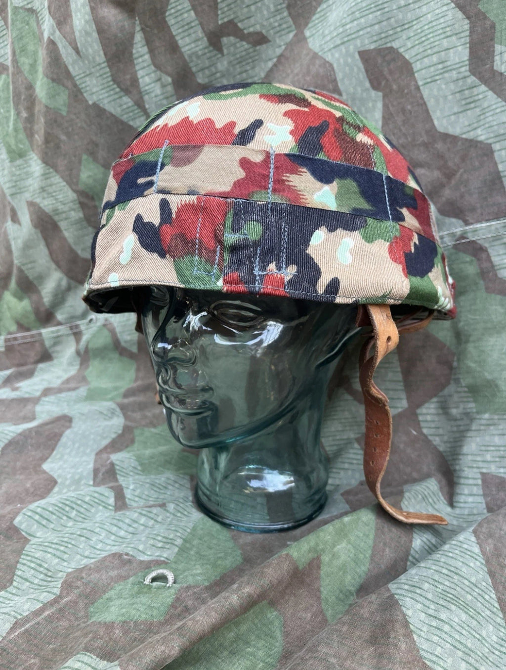 Cold War Swiss army armored mobile motorized troops with cover taz 57 camo alpenflage uniform soldier