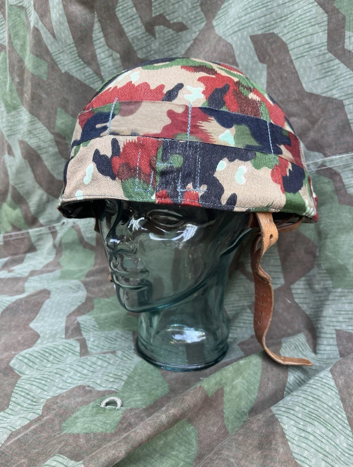 Cold War Swiss army armored mobile motorized troops with cover taz 57 camo alpenflage uniform soldier