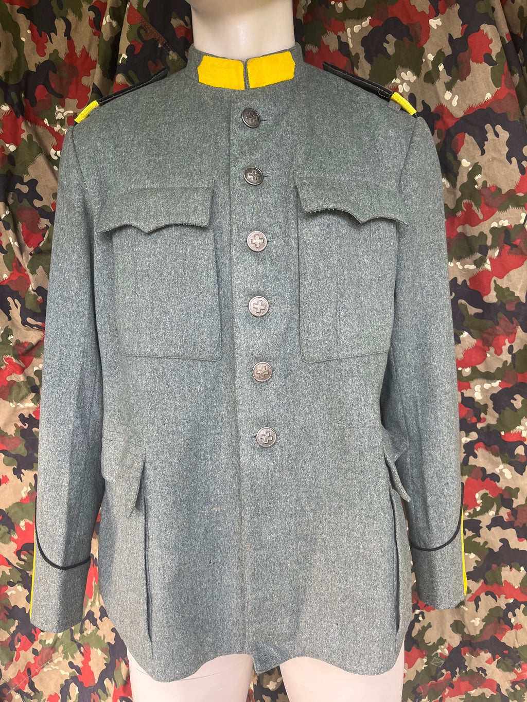 WW2 Swiss army cavalry rider dragoon jacket uniform soldier ord.26 early war tunic