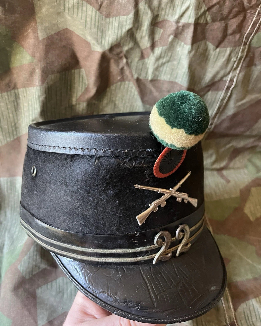 WW1 Swiss army infantry rifleman officer shako tschako schako hat cap ord.1898 uniform