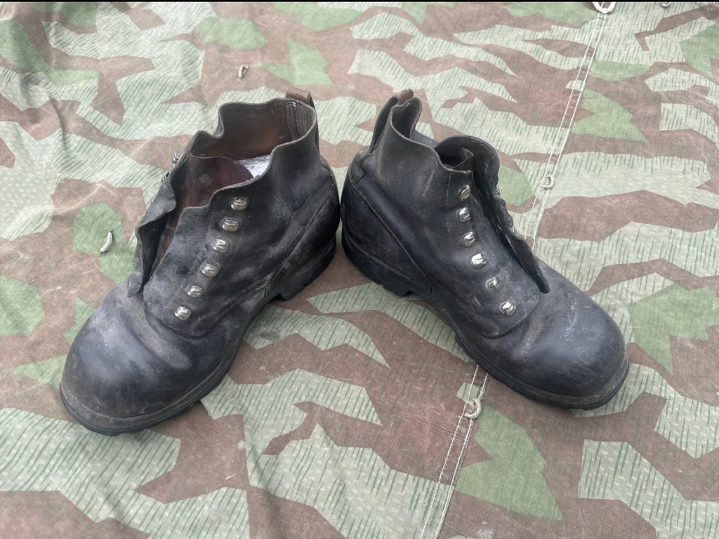 Cold War Swiss army shoes boots leather uniform soldier