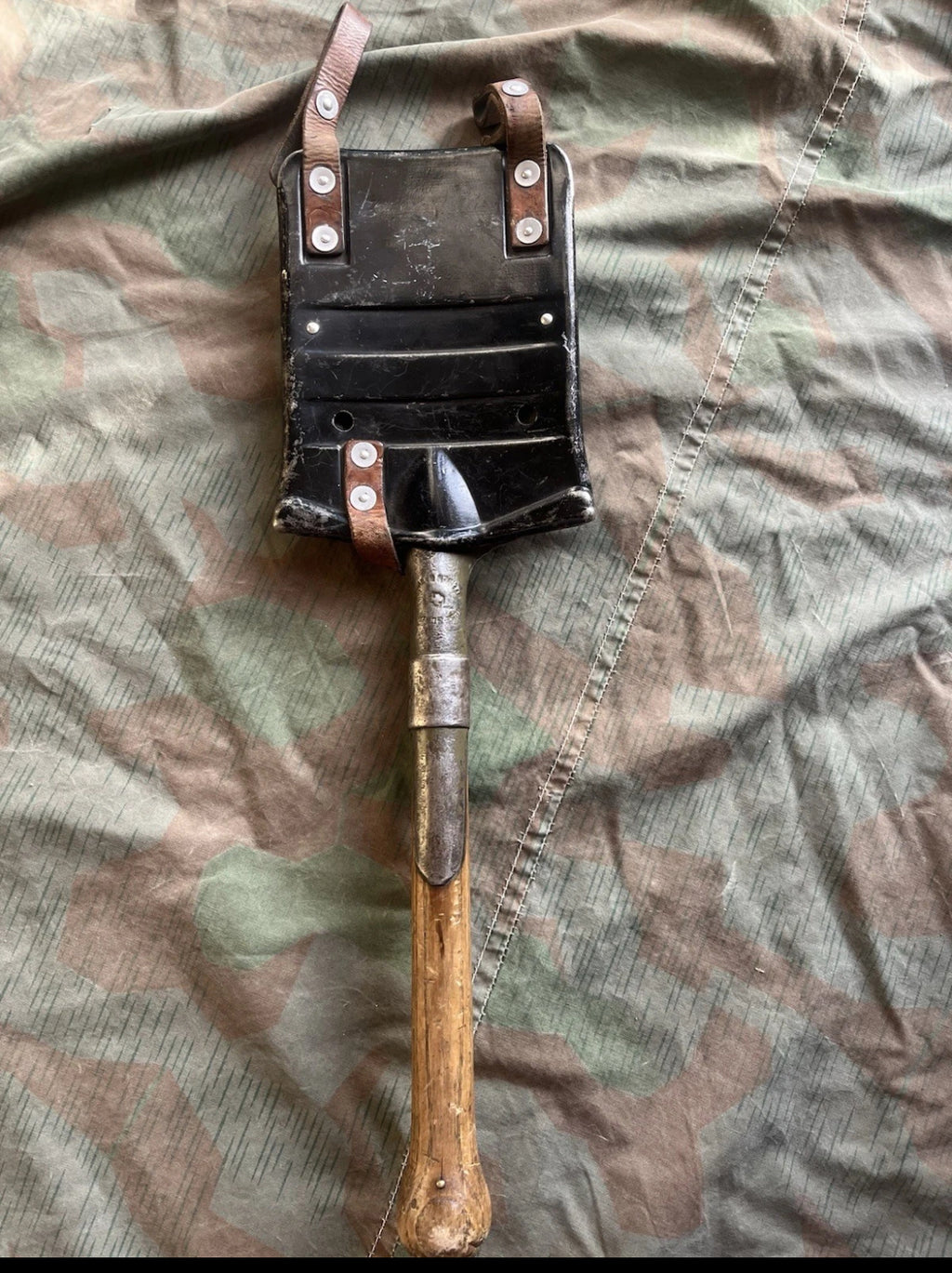 WW2/cold war Swiss army shovel spade tool with case gear uniform soldier