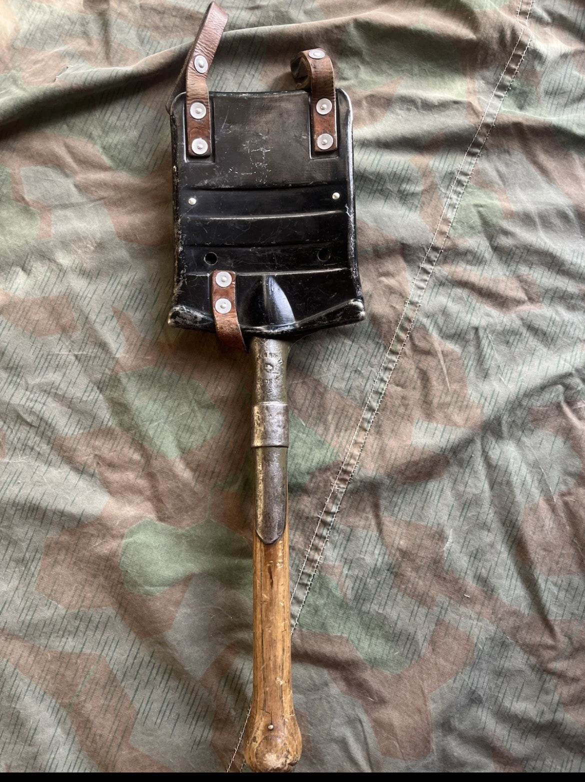 WW2/cold war Swiss army shovel spade tool with case gear uniform soldier