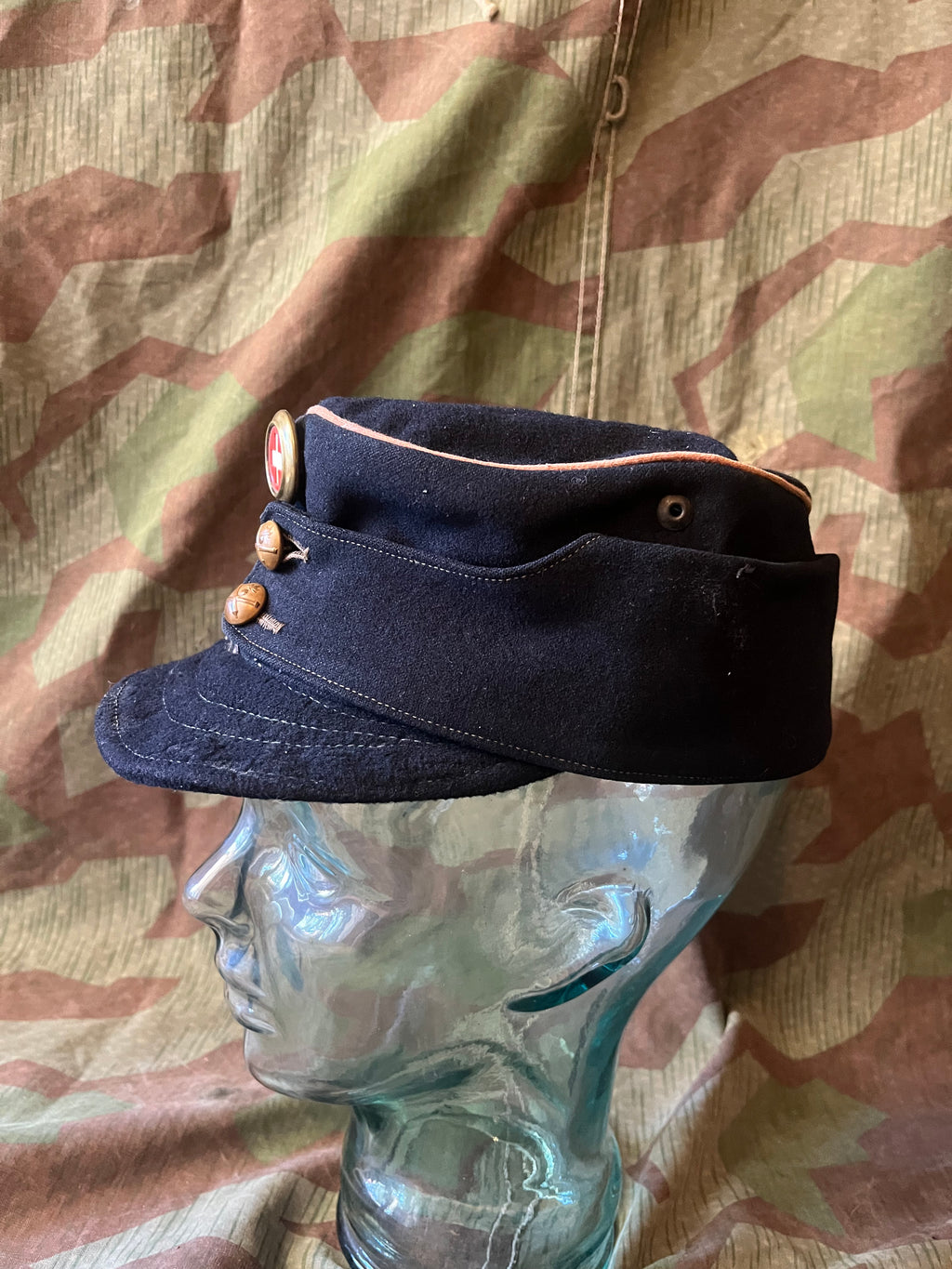 WW1/ interwar Swiss army field cap hat artillery maneuvers uniform soldier ord.1898