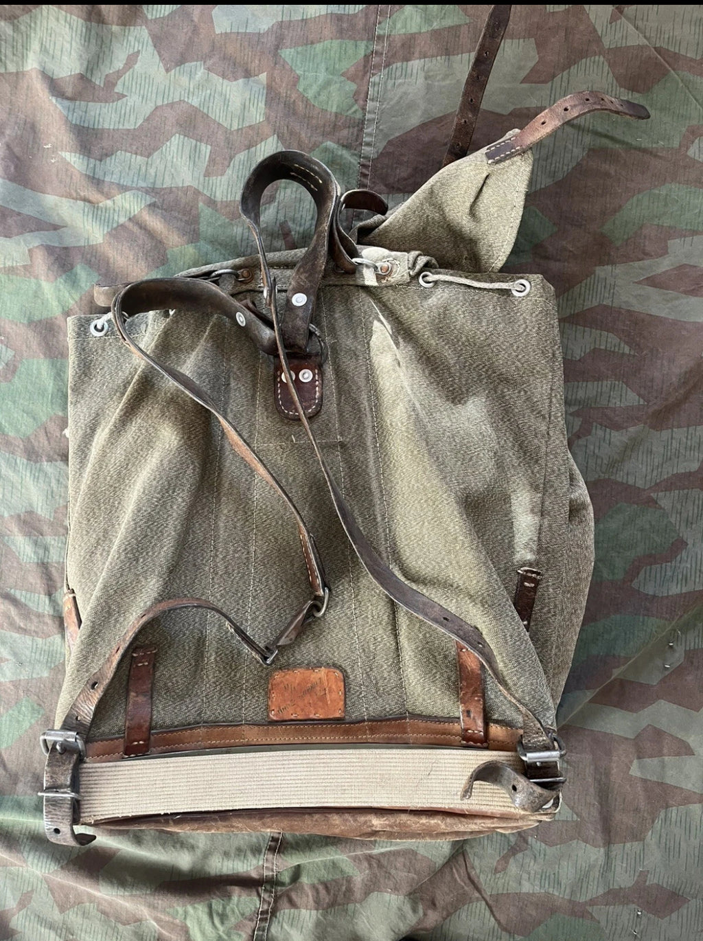 Cold War Swiss army complete backpack set infantry mountain with additional haversack salt and pepper uniform