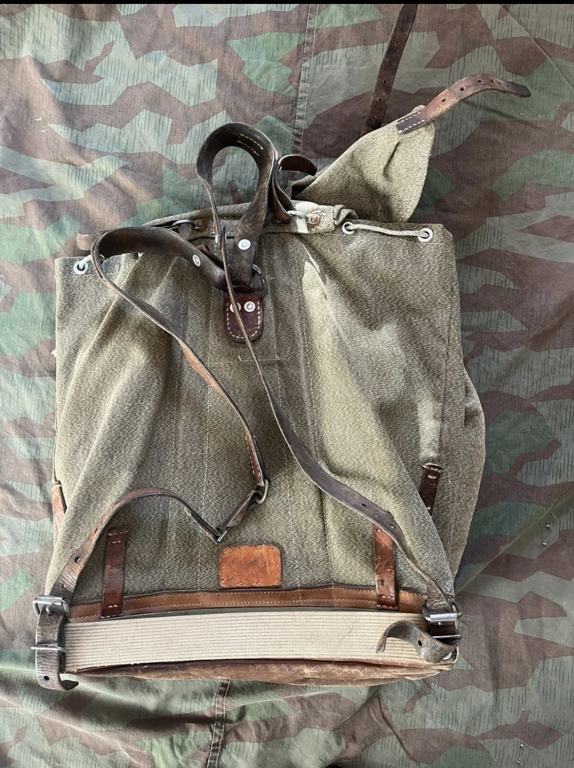 Cold War Swiss army complete backpack set infantry mountain with additional haversack salt and pepper uniform