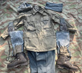 Cold War Swiss army mountain infantry troops complete uniform soldier