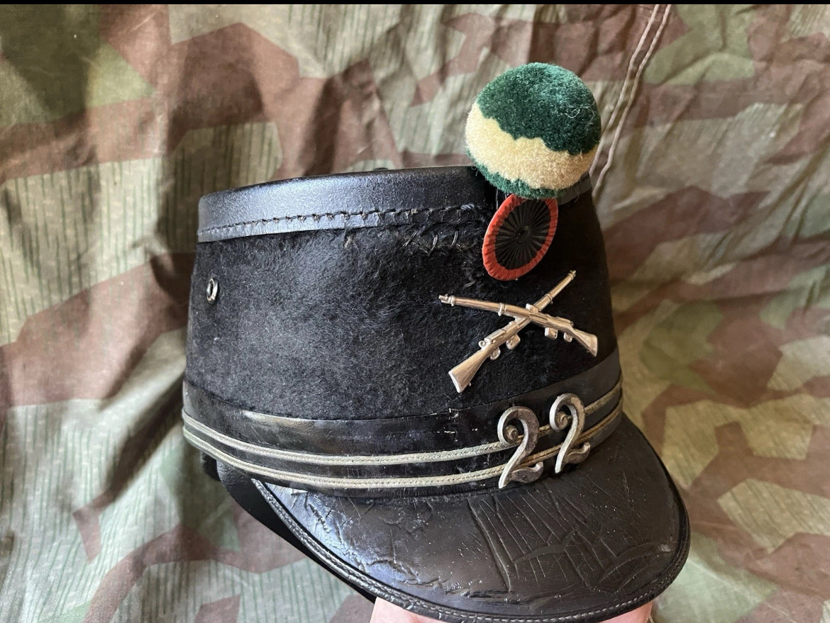 WW1 Swiss army infantry rifleman officer shako tschako schako hat cap ord.1898 uniform