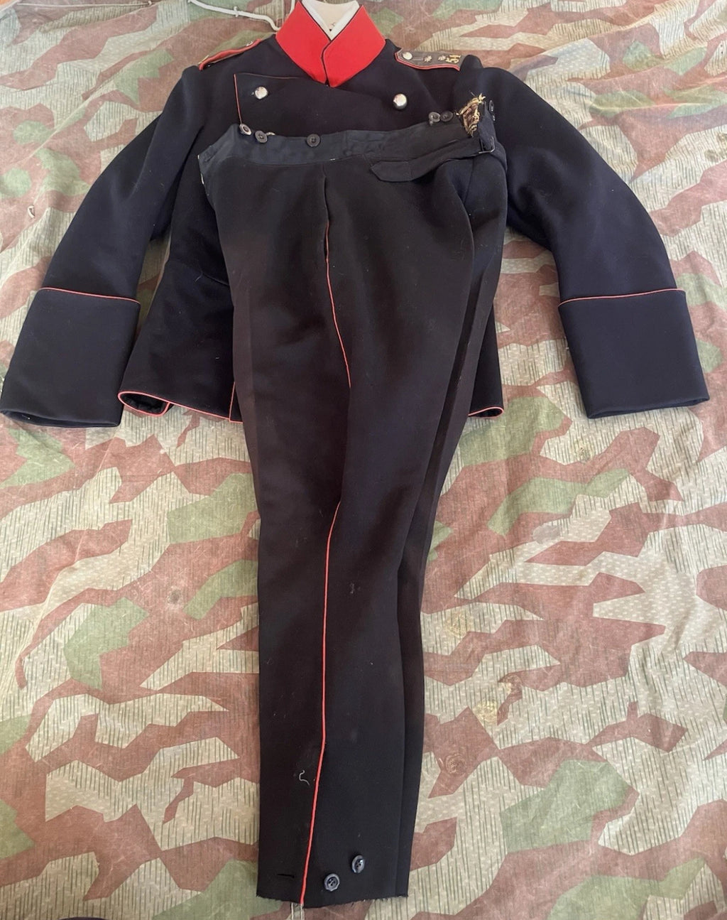 WW1 Swiss army officer first lieutenant complete uniform jacket pants ord.1898