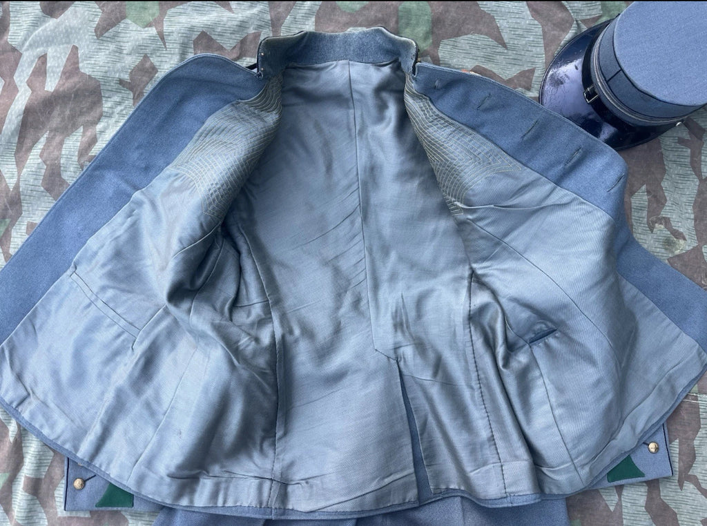 Interwar/WW2 Swiss army complete uniform officer first lieutenant machine gunner infantry pants jacket and hat ord.26 early war