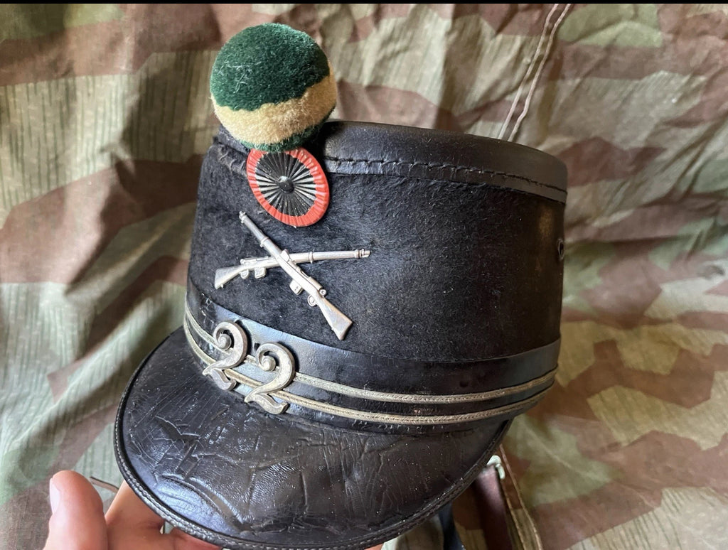 WW1 Swiss army infantry rifleman officer shako tschako schako hat cap ord.1898 uniform