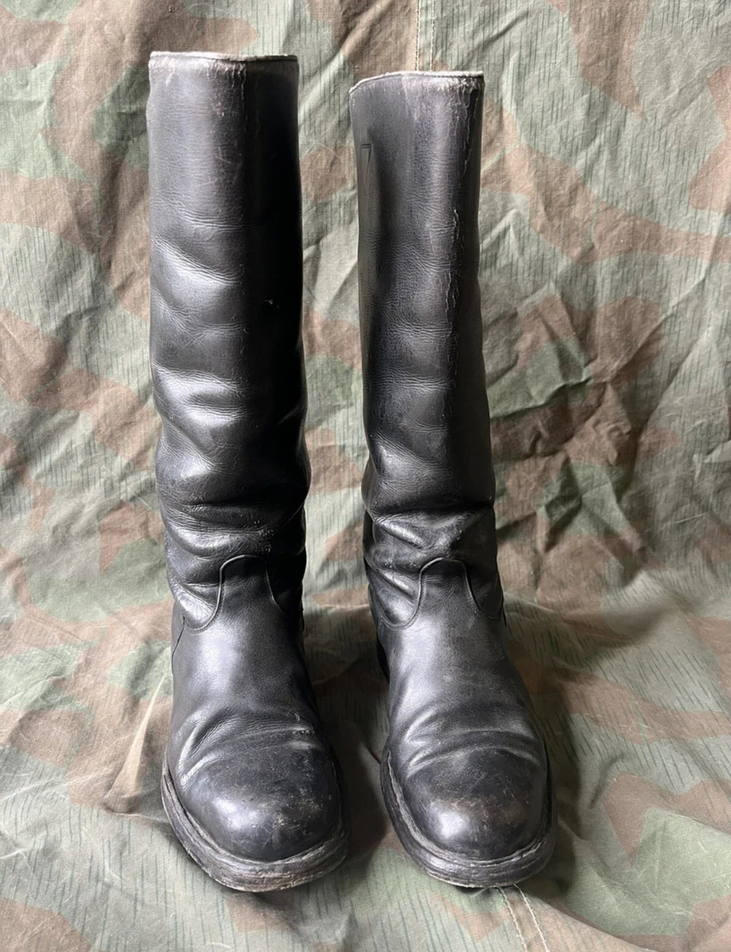 WW2/cold war  Swiss army leather boots riding officer uniform shoes