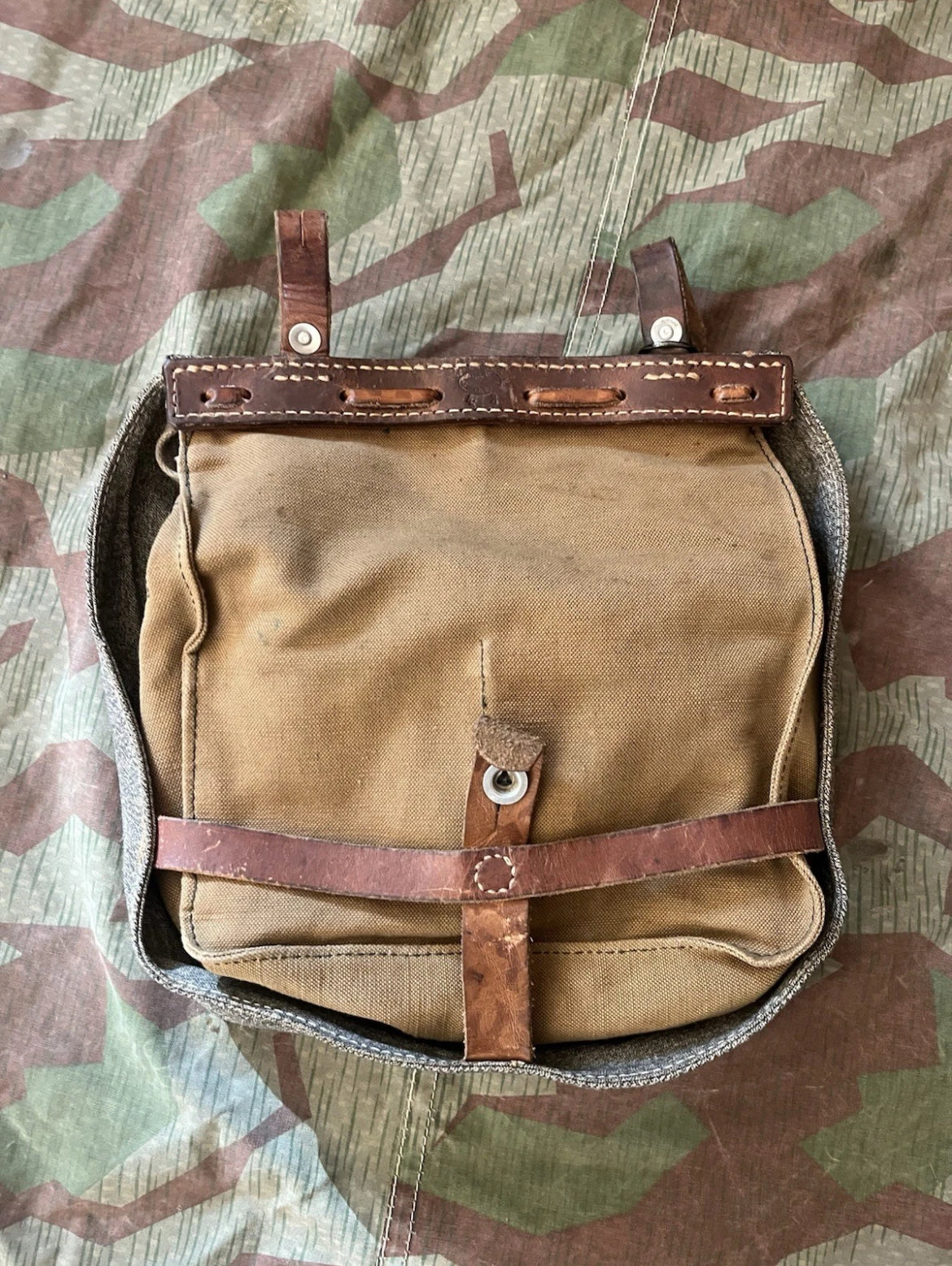 Interwar/ WW2 Swiss army Bread bag gear sack uniform soldier early model