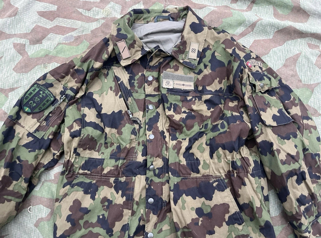 Modern Swiss army field jacket cold weather polar thermal uniform soldier taz 90 camo