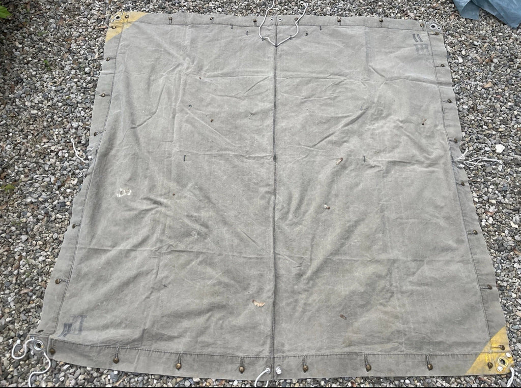 WW1/interwar/WW2 Swiss army canvas tent half field cover model 1906