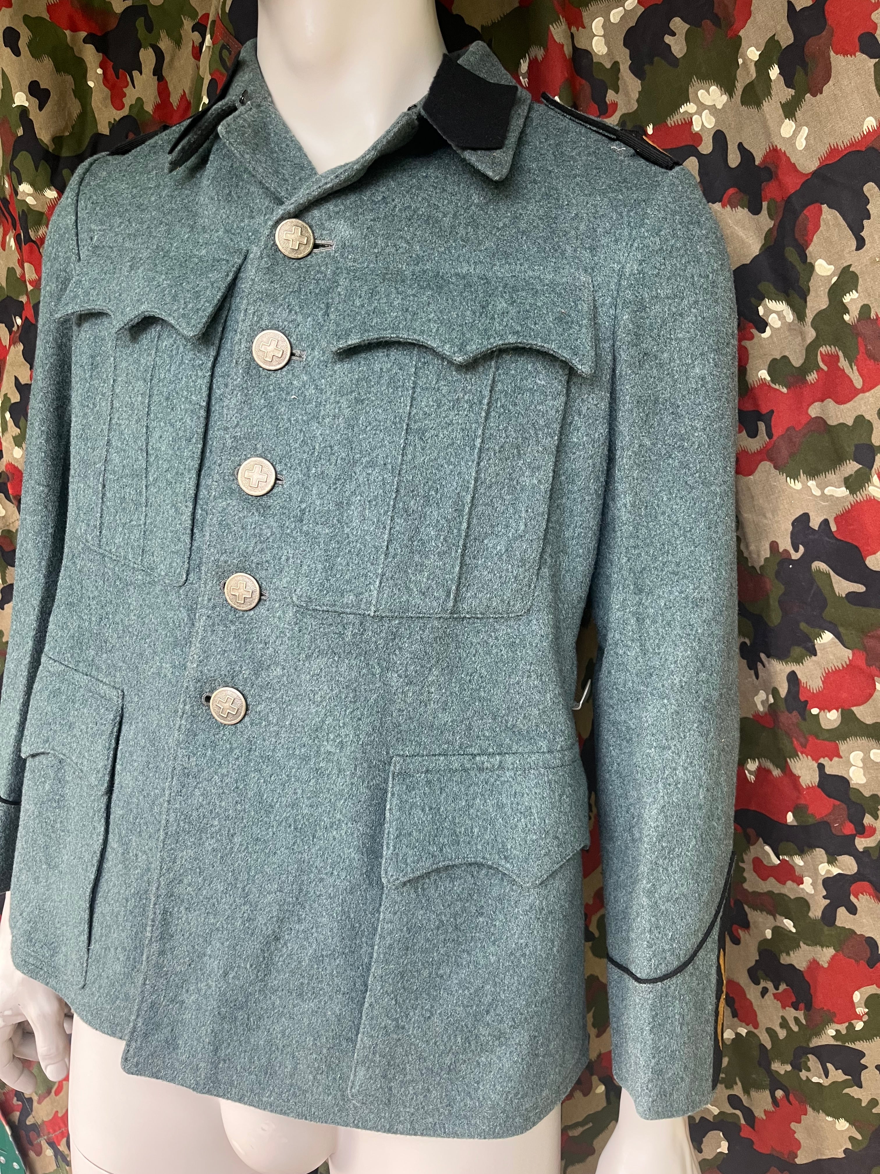 WW2 Swiss army Air Force ground crew jacket uniform soldier ord.40 mid to late war tunic