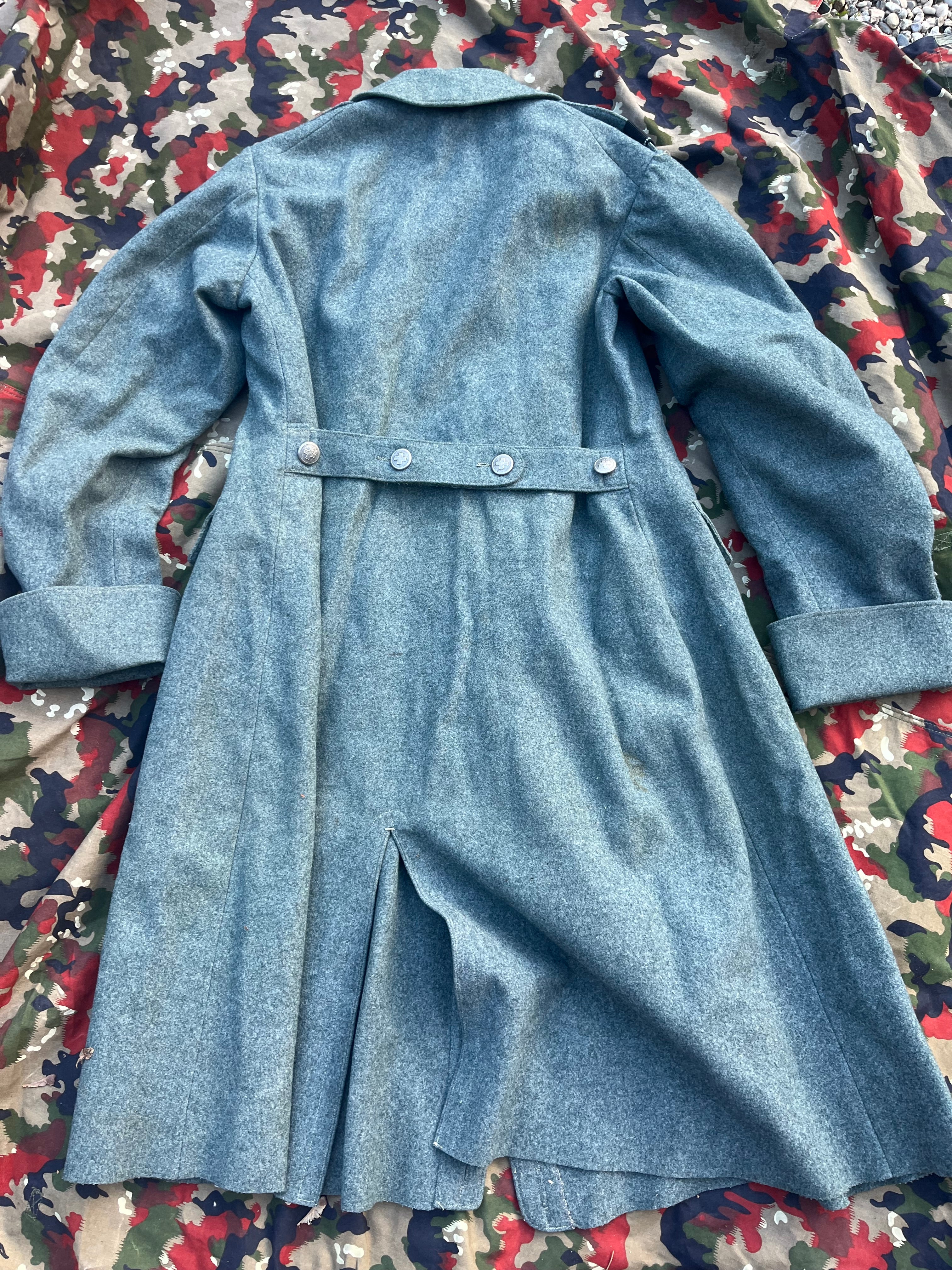 Interwar/WW2 Swiss army great coat trench coat soldier uniform ord.26