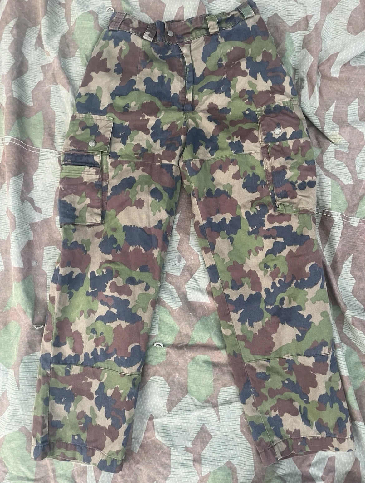 Modern Swiss army taz 90 field combat pants camo uniform soldier