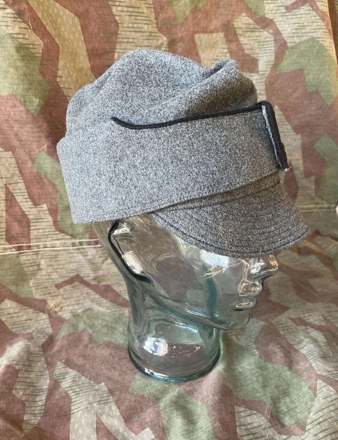 Very rare ww2 Swiss army side cap with visor hat mountain troops uniform ord.26 early war