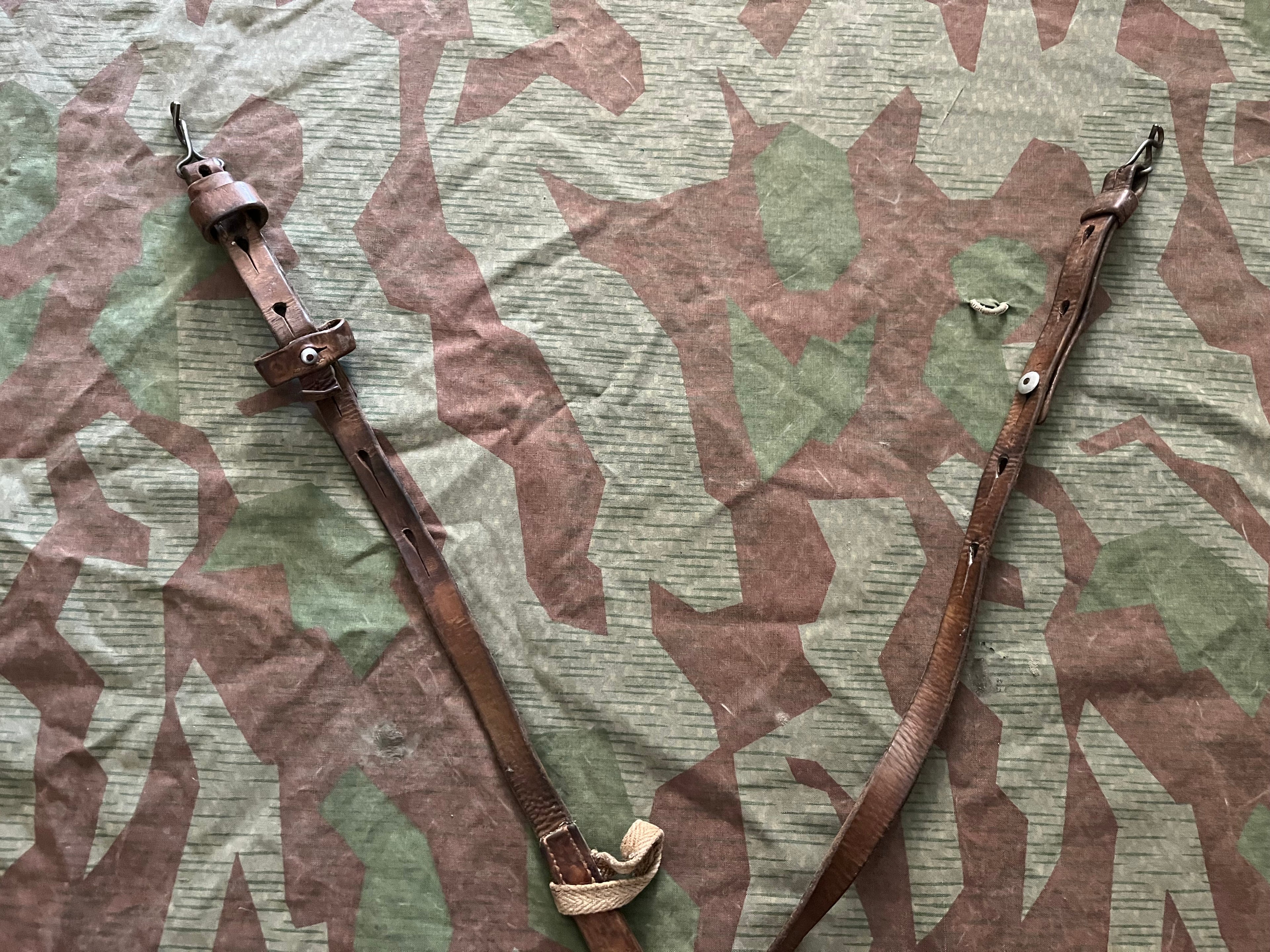 Interwar/WW2 Swiss army y straps webbing suspenders belt ammo uniform soldier engineers