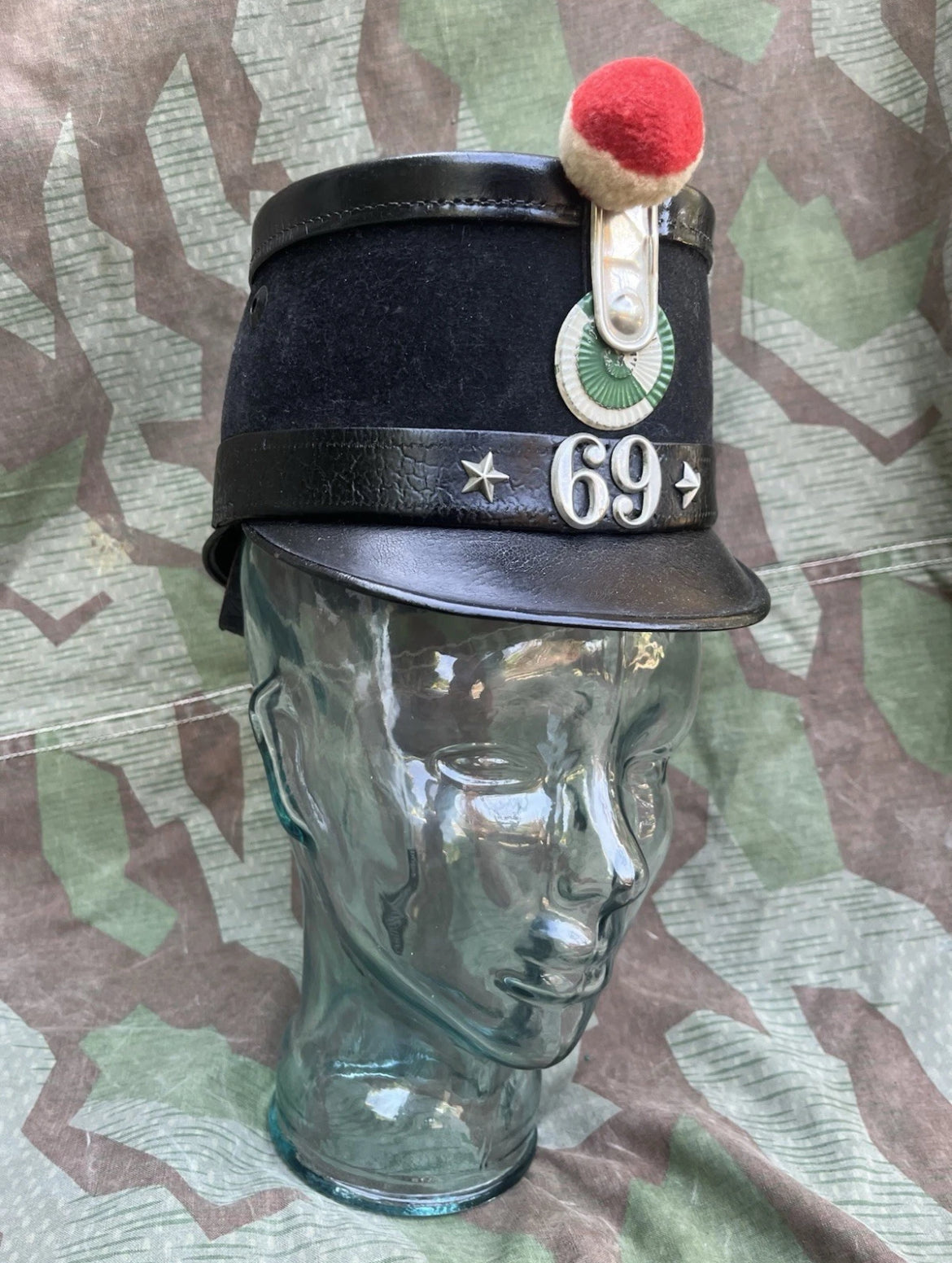 19th century Swiss army tschako shako schako hat cap uniform soldier