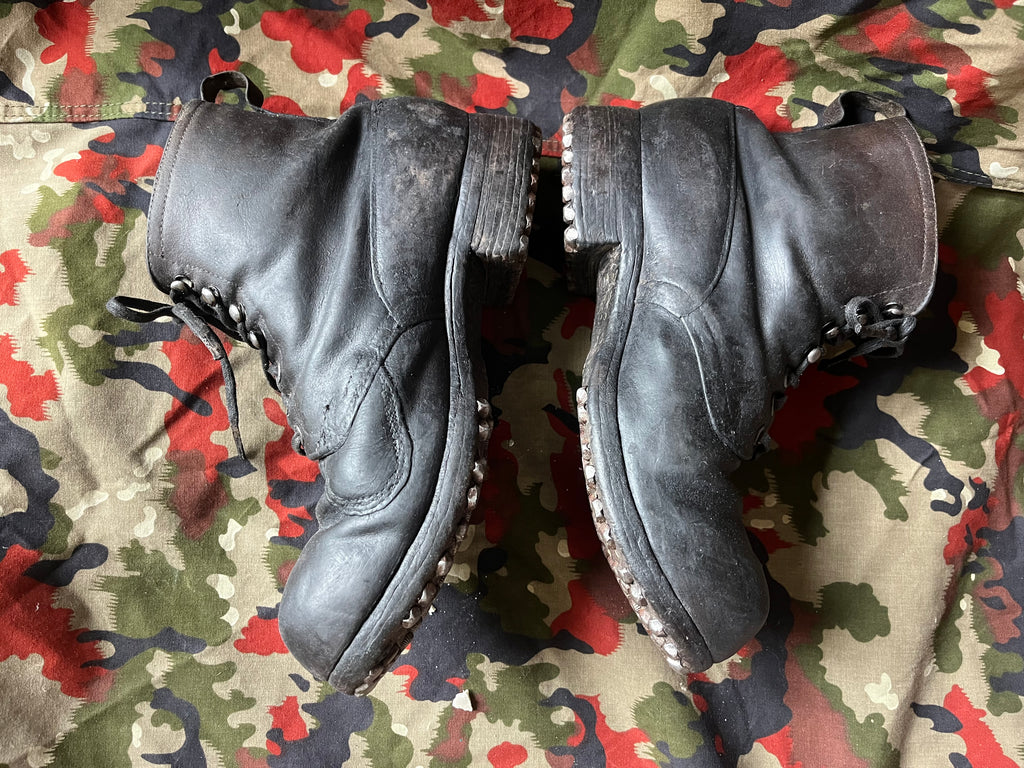 WW1/interwar/WW2 swiss army leather shoes nails boots eu size 42/43